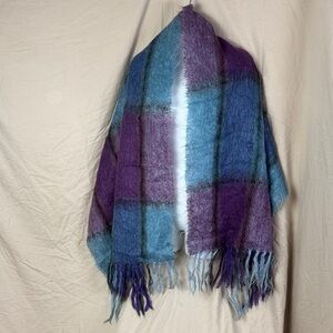 Vintage Mohair scarf throw shawl